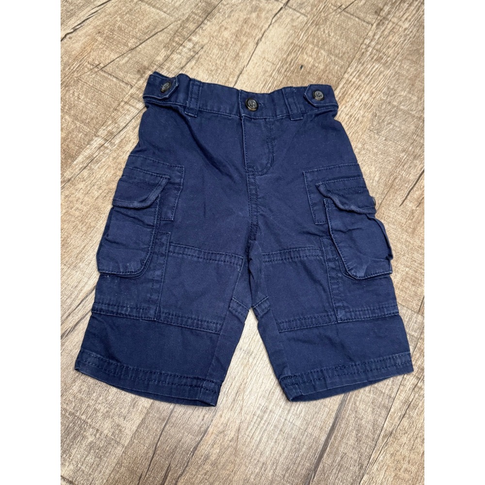 Ralph Lauren Baby Boy Navy Blue Cotton Cargo Shorts 3 Month